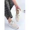 Fiert Bej Cilt Bağcıklı Spor Ayakkabı