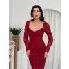 Folers Çiçek Desenli Elbise