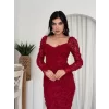 Folers Çiçek Desenli Elbise