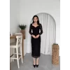 Folers Çiçek Desenli Elbise