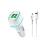 Force Qcc571m Çift Çıkışlı Fast Micro Usb Kablolu Araç Şarj Cihazı