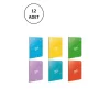 Gıpta Back Tel Dikiş Plastik Kapak Defter A5 40 Yp Kareli 4990 12li Paket