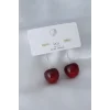 Gold Renk Kiraz Model Kadın Küpe