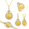 Luz&Pos Gümüş Damla Çerçeveli Tuğra Set