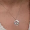 Luz&Pos Gümüş Dünya Kadın Kolye