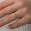 Luz&Pos Gümüş Gold Ajda Kadın Yüzük
