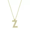 Luz&Pos Gümüş Gold Z Harfi Kadın Kolye