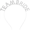 Gümüş Kaplama Kristal Taşlı Team Bride Taç
