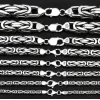 Luz&Pos Gümüş Kral Zincir - 4 Mm Köşeli