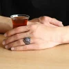 Luz&Pos Gümüş Osmanlı Devlet Arması Erkek Yüzük