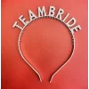 Gümüş Renk Team Bride Taç – Gelin ve Nedime Tacı