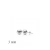Luz&Pos Gümüş Top Küpe - 3 Mm