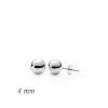 Luz&Pos Gümüş Top Küpe - 4 Mm