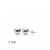 Luz&Pos Gümüş Top Küpe - 4 Mm