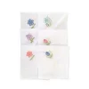 Hediyelik İşlemeli Bayan Mendili 12 Adet 28x28 cm 100 Pamuk