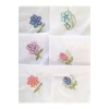 Hediyelik İşlemeli Bayan Mendili 6 lı Paket 28x28 cm 100 Pamuk