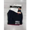 Huma One Erkek Havlu Bel Düz Boxer Battal Boy 3XL Siyah Renk