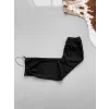 İki İplik Kumaş Baggy Alt Esofman - Siyah