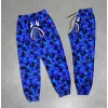 Luz&Pos İki İplik Mevsimlik Bape Nakişli Eşofman Pantolon - Mavi