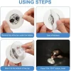 Işıklı Yapışkanlı Bardak Altı Aparatı Ledli 3 Modlu 6 Cm Çap 1 Adet