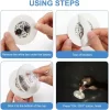 Işıklı Yapışkanlı Bardak Altı Aparatı Ledli 3 Modlu 6 Cm Çap 1 Adet