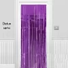 Işıltılı Du Ve Kapı Perdesi Mor Renk 90x200 Cm