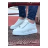 K&A  KA08 Beyaz Düz Erkek Casual Ayakkabı