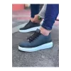 K&A  KA08 Gri Düz Erkek Casual Ayakkabı