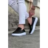 K&A  KA161 Siyah Rugan Erkek Casual Ayakkabı
