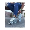 K&A  KA501 Siyah Beyaz Boyalı Erkek Casual Ayakkabı