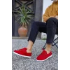 K&A Mevsimlik Keten Ayakkabı 008 Kırmızı