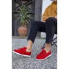 K&A Mevsimlik Keten Ayakkabı 008 Kırmızı