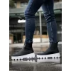 K&A Yüksek Taban Chelsea Bot 113 Siyah (Beyaz Taban)