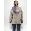 Luz&Pos Kadın Baskılı Kapüşonlu Sweatshirt - Gri