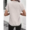 Kadın Kısa Kollu Hakim Yaka Sofya Bluz