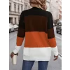 Kadın Uzun Kollu çift Renkli Uzun Triko Hırka