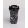 Kahve Bardağı - Kapaklı Desenli 650ml