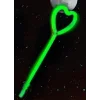 Karanlıkta Yanan Glow  Partisi Kalp Şekilli Asa Sopa 6 Renk 6 Adet