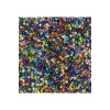Karışık Renk 4 mm Yaklaşık 1100 adet / 100 gram Cam Boncuk Oya Yazma Bileklik ve Kolye