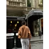 Luz&Pos Kaşe Kaşmir Fermuarlı Ceket - Kahve