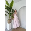 Khalesı Omuz Bağlamalı Elbise