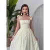 Khalesı Omuz Bağlamalı Elbise