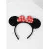 Kırmızı Fiyonklu Minnie Mouse Taç Fare Tacı Kafa Bandı