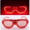 Kırmızı Led Işıklı Parti Gözlüğü - Neon Glow Şerit Gözlük 3 Modlu