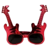 Kırmızı Renk Rockn Roll Gitar Şekilli Parti Gözlüğü 15x15 Cm