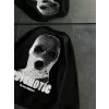 Kışlık Bisiklet Yaka Baskılı SweatShirt - Siyah
