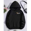 Luz&Pos Kışlık Üç İplik Kapüşonlu Sweatshirt - Siyah