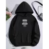 Luz&Pos Kışlık Üç İplik Kapüşonlu Sweatshirt - Siyah