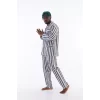 Kocabey 4007 Uzun Kol Çizgili Gaffur Erkek Pijama Takım
