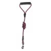 Köpek Göğüs Tasma Seti Dalga Desenli 2 cm*40-58 cm Mor-Pembe